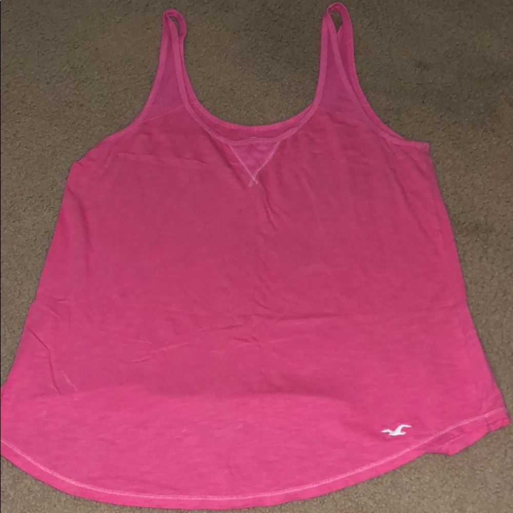 Pink hollister tank